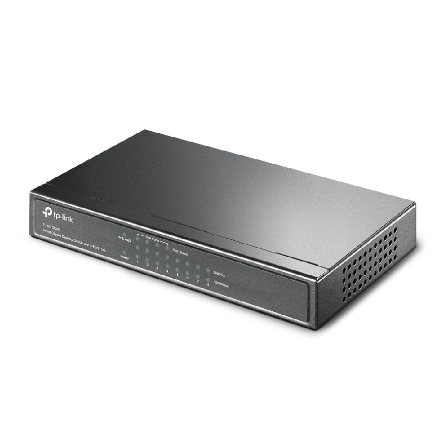 Switch TP-Link TL-SG1008P 8 Puertos Gigabit con 4 Puertos PoE