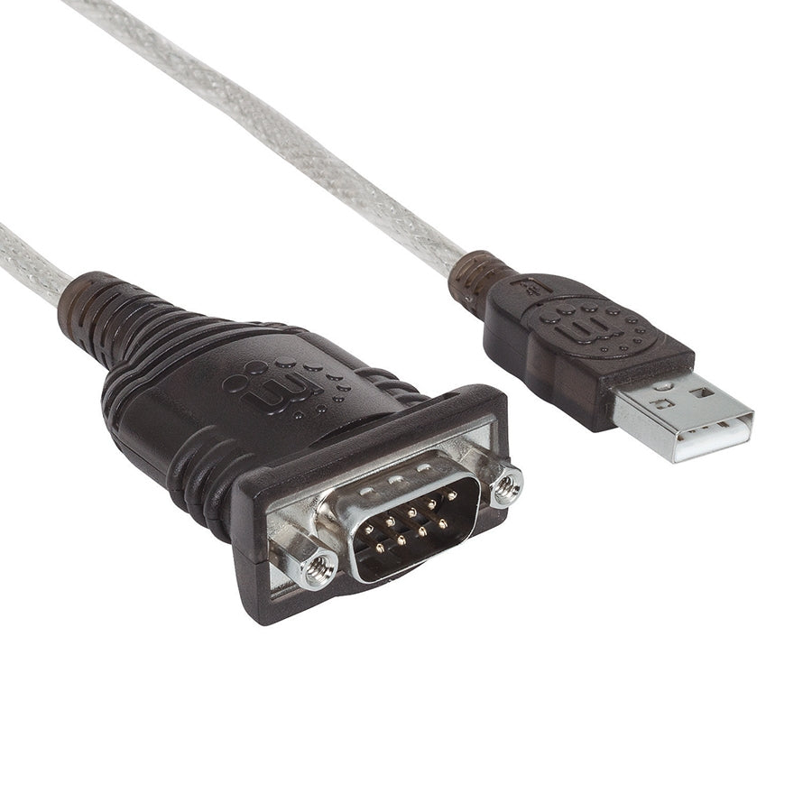 Convertidor Manhattan USB a Serial DB9 1.8m - Chipset PL-2303RA