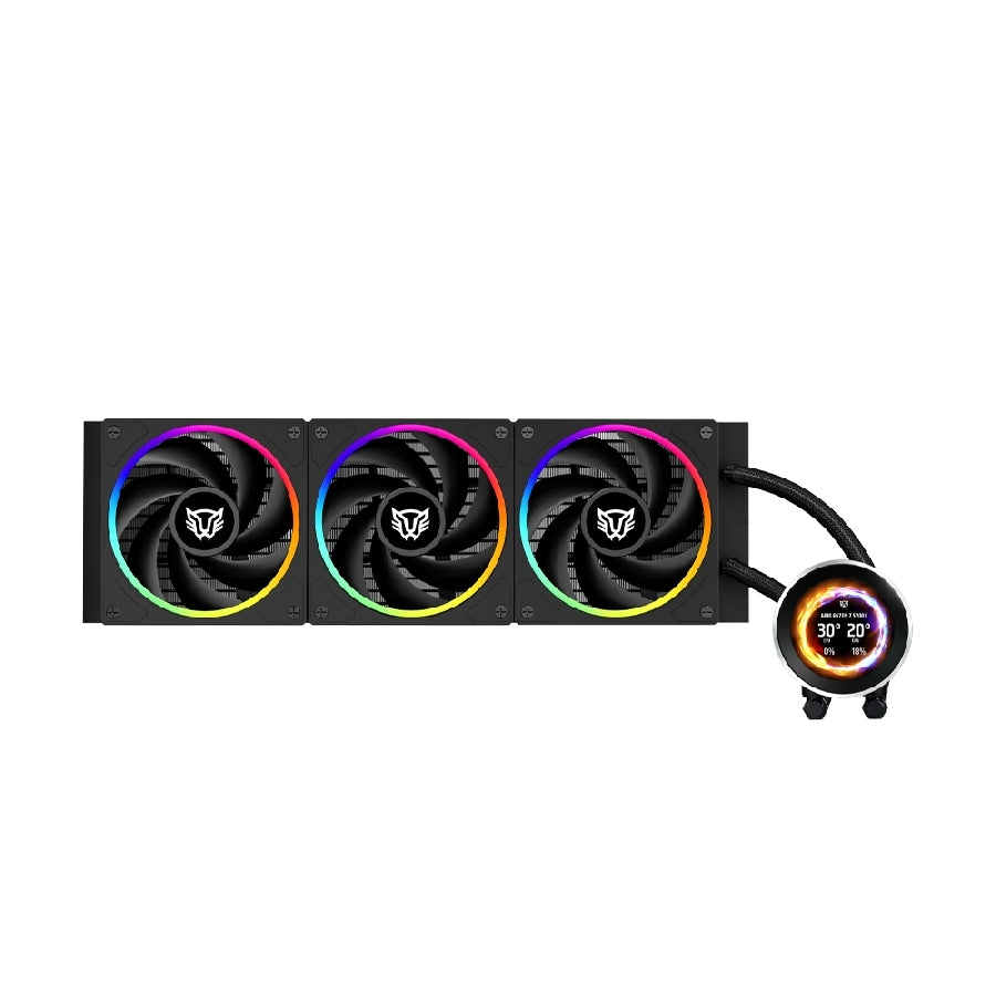 Enfriamiento Líquido Balam Rush BR-941808 - Pantalla OLED, 3 Ventiladores ARGB, 300W