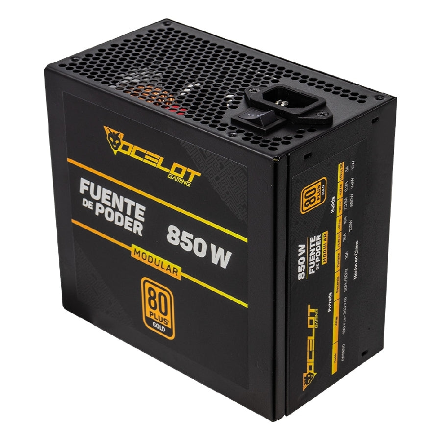 Fuente de Poder Ocelot Gaming OPS850 850W Modular 80 Plus Gold ATX