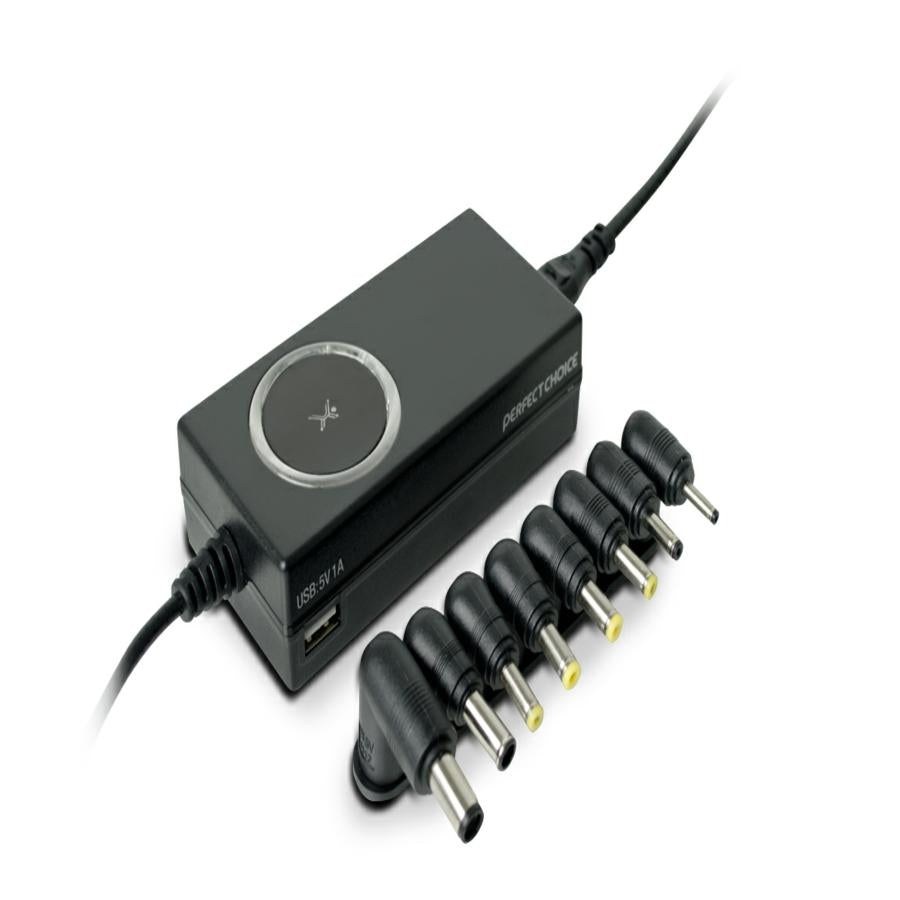 Cargador Universal Inteligente Perfect Choice PC-240747 - 65W, USB y Puntas Intercambiables Imagen principal del producto