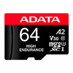 Memoria ADATA Micro SDXC 64GB - UHS-I, Videovigilancia 24/7, 4K, 100MB/80MB, Clase 10 U3 V30 A2