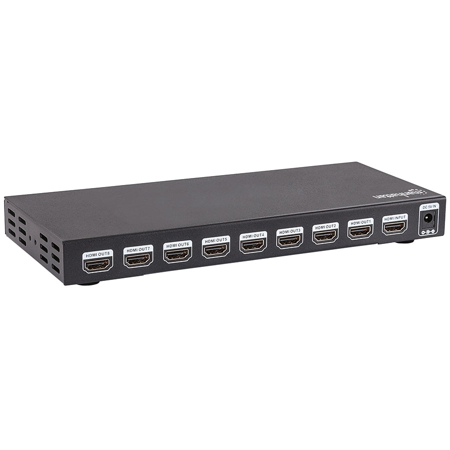 Video Splitter HDMI 4K Manhattan 8 Puertos - Negro, 4K@30Hz, Chasis Metálico