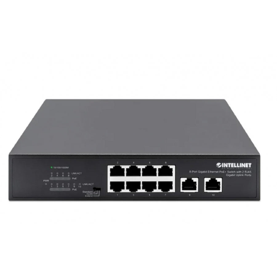 Switch POE INTELLINET 561402 - 8 Puertos PoE+ Gigabit 120W