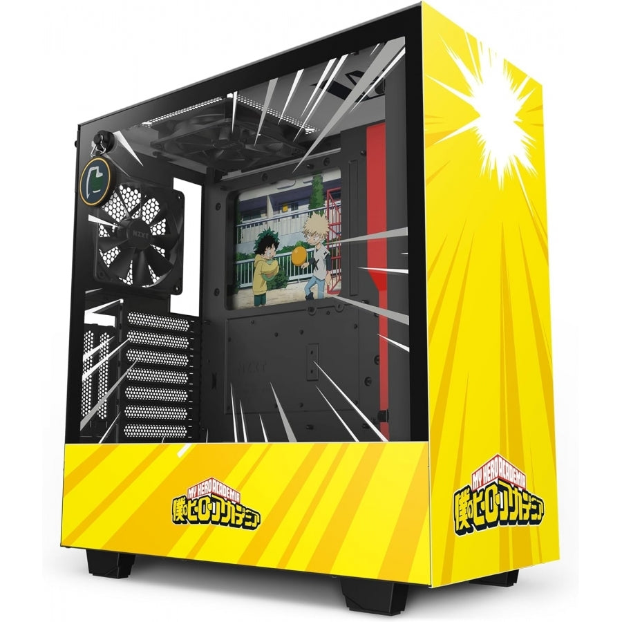 Gabinete NZXT H510i Rivals Amarillo Media Torre ATX - Ventana Templada