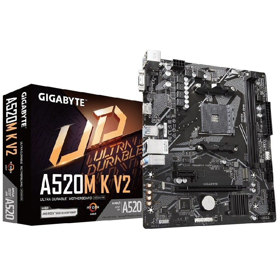 Tarjeta Madre Gigabyte A520M K V2 - Socket AM4, DDR4, M.2 NVMe Imagen principal del producto