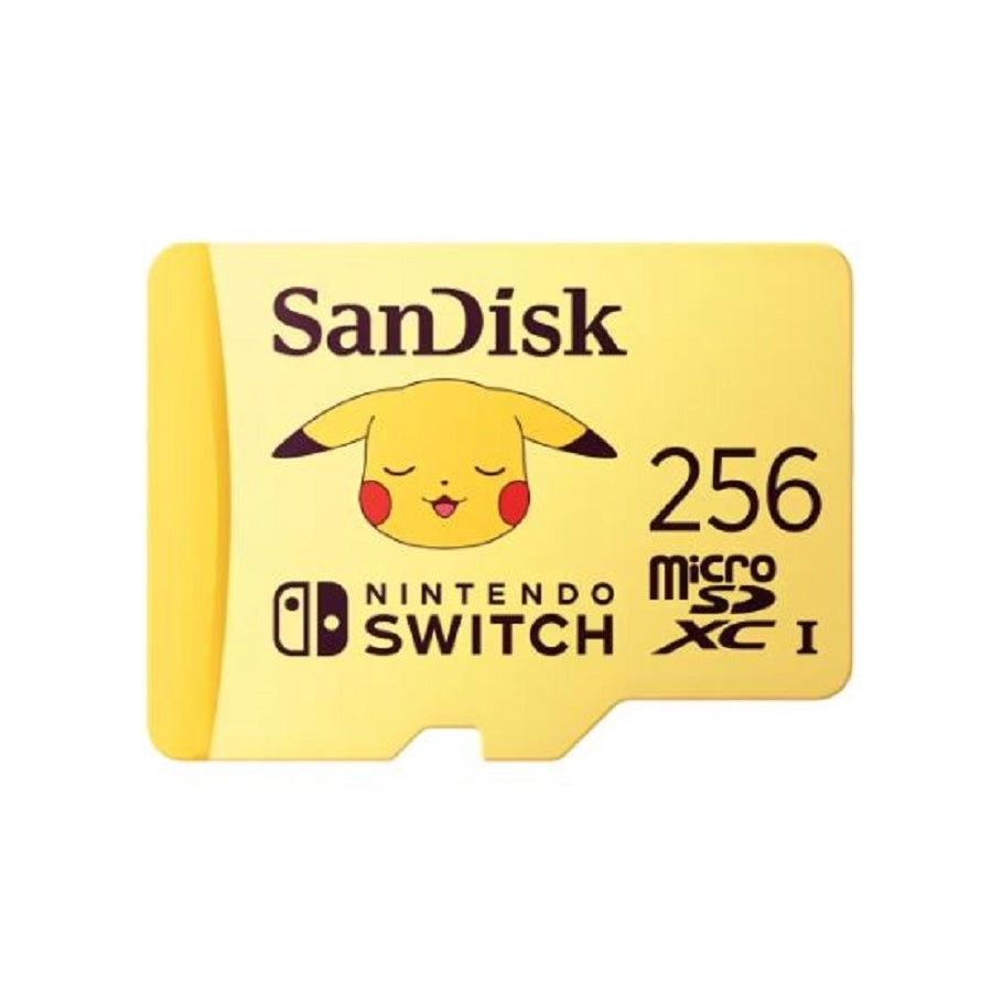 Memoria SanDisk microSDXC 256GB Pokémon Pikachu Nintendo Switch - 100MB/s U3 V30 Imagen principal del producto
