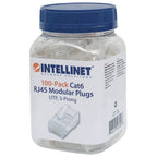 Plug RJ45 Intellinet 503006 CAT 6 UTP - Pack 100 Piezas Sólido