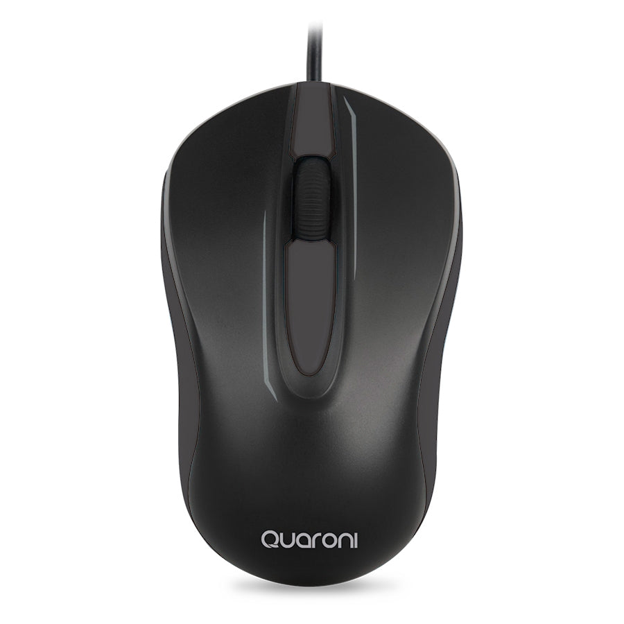 Mouse Óptico Quaroni MAQ01N - Alámbrico 1200 DPI, Plug & Play Imagen principal del producto