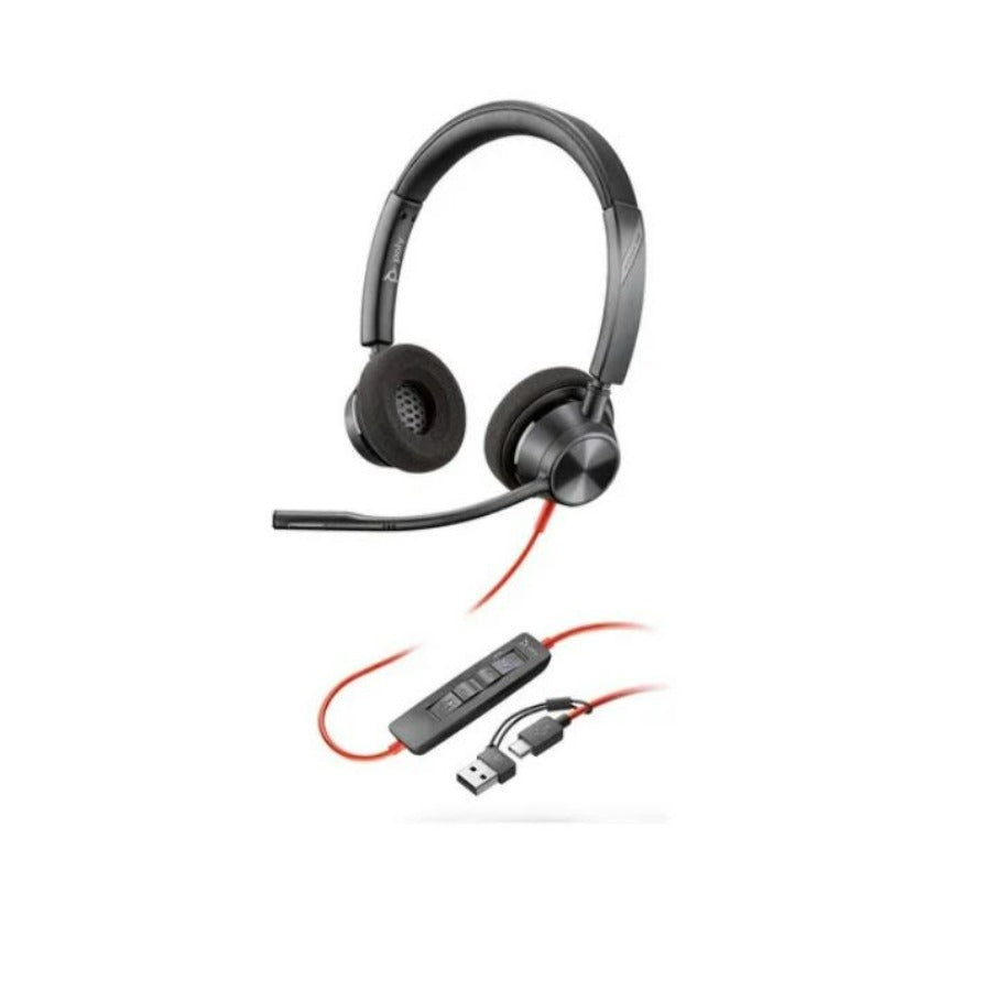 Diadema POLY Blackwire C3225 - USB/3.5mm, Micrófono, Cancelación de Ruido