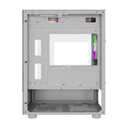 Gabinete Ocelot Gaming Glass EW7 Mini Tower - Cristal Templado, 3 Ventiladores, Blanco