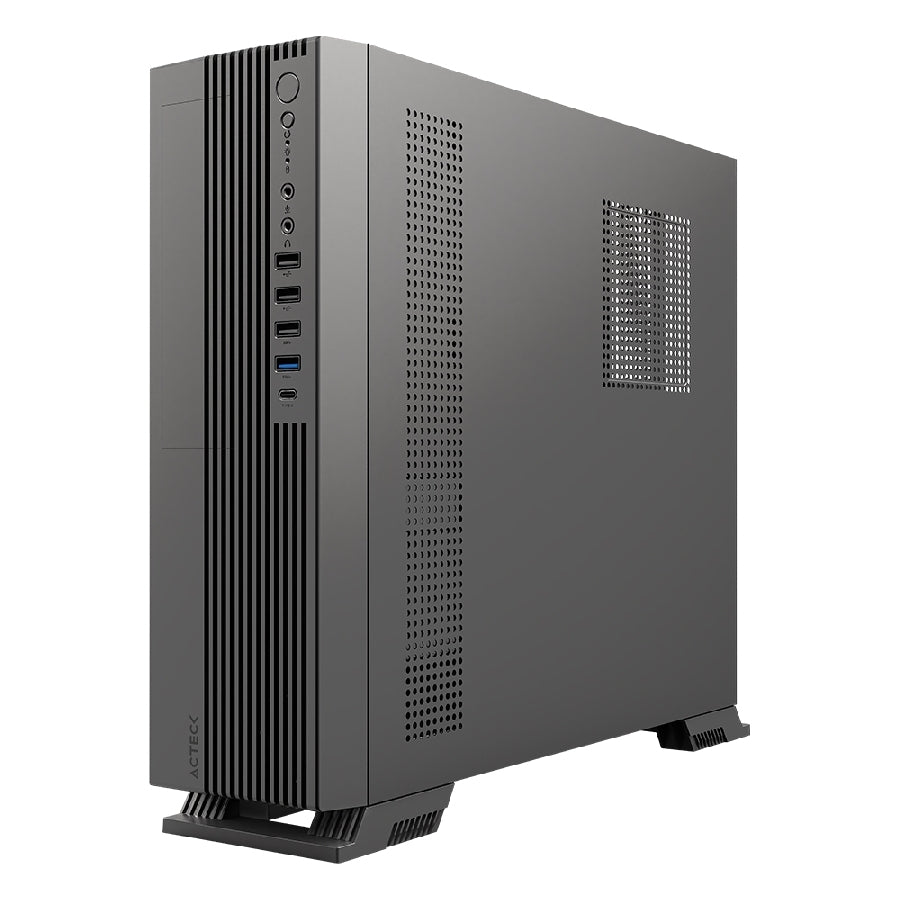 Gabinete Mini Torre Slim ACTECK ONEX GS455 - Micro ATX, Lector SD, USB 3.0