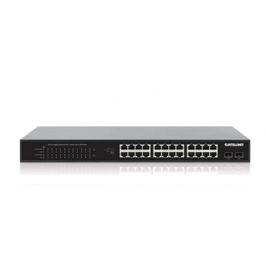 Switch POE+ INTELLINET 561891 24 Puertos Gigabit - 370W, 2 SFP Imagen secundaria del producto