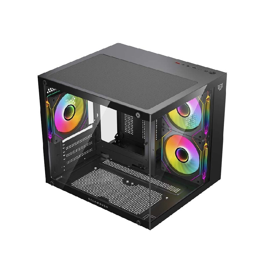 Gabinete Gamer Balam Rush Tank Glow Plus - Mini Torre ARGB, Cristal Templado