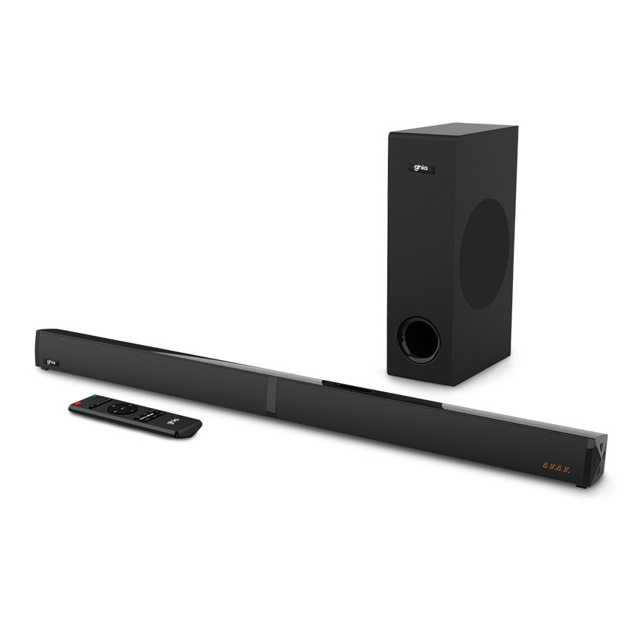 Barra de Sonido Ghia GSB-014 2.1 Canales - Bluetooth, USB, HDMI ARC, 100W
