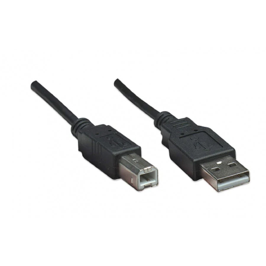 Cable USB Manhattan 374507 2.0 A-B 0.5M - Conexión Rápida y Blindada Imagen principal del producto