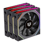 Kit 3 Ventiladores Balam Rush Eolox Link EXL95 120mm RGB - 1800 RPM, Silencioso