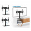 Soporte TV Manhattan 462297 - 32 a 65 pulgadas, Base Vidrio, Altura Ajustable 45kg