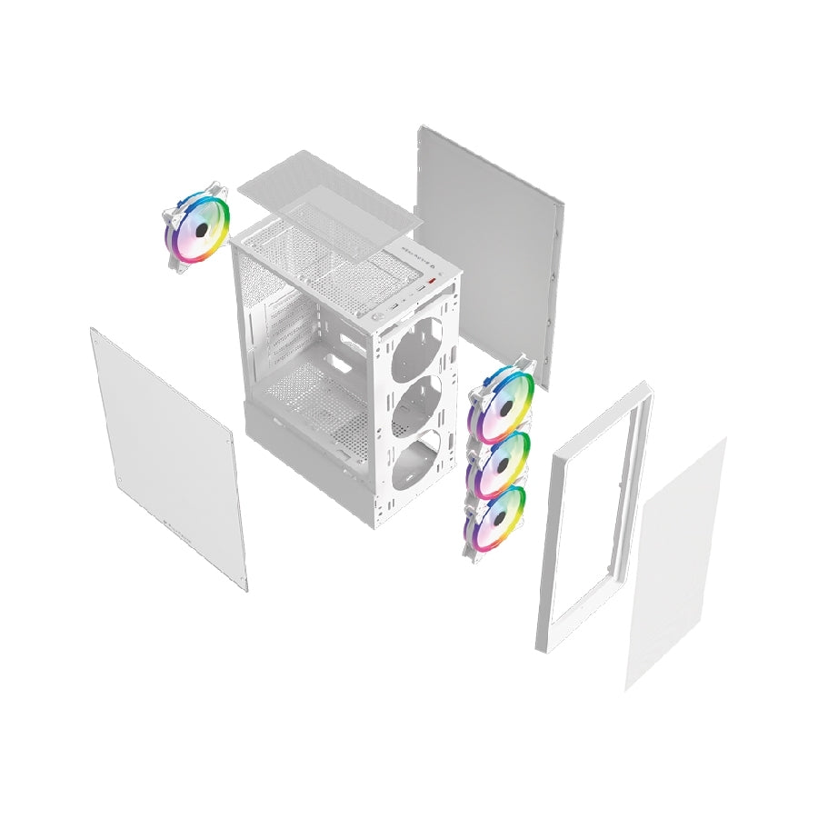 Gabinete Gamer Balam Rush Dragonfly Perform - Media Torre ATX Cristal Templado ARGB Imagen secundaria del producto