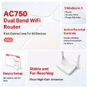 Router TP Link Mercusys MR20 AC750 Dual Band - WiFi 5GHz 433Mbps