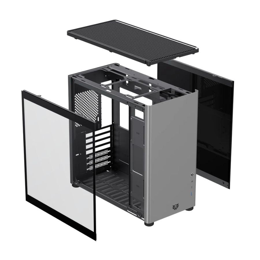 Gabinete Gamer Balam Rush Eris BR-935654 Media Torre - Cristal Templado LED