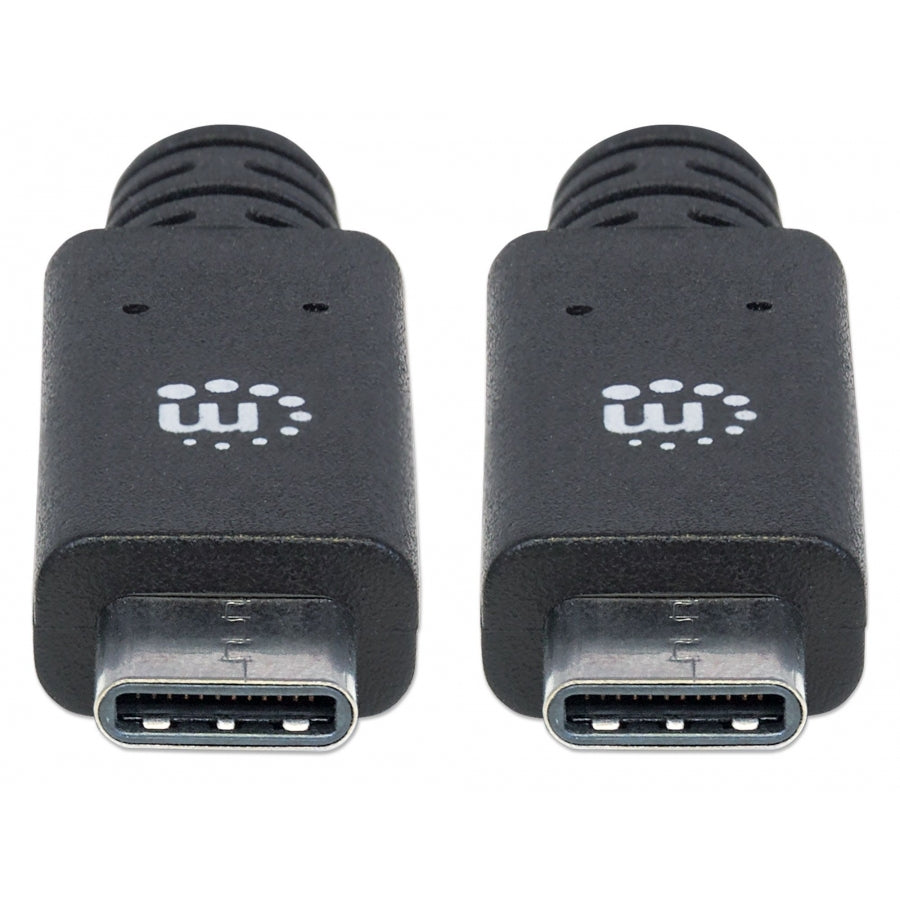 Cable USB-C Manhattan 355223 - USB 3.1 10Gbps 5A 1 Metro Negro