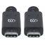 Cable USB-C Manhattan 355223 - USB 3.1 10Gbps 5A 1 Metro Negro