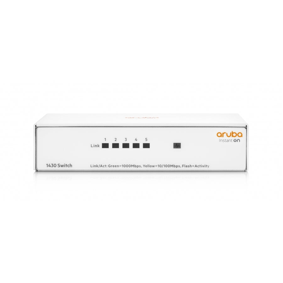 Switch HPE Aruba R8R44A Instant On 1430 - 5 Puertos Gigabit 10/100/1000 Mbps Imagen principal del producto