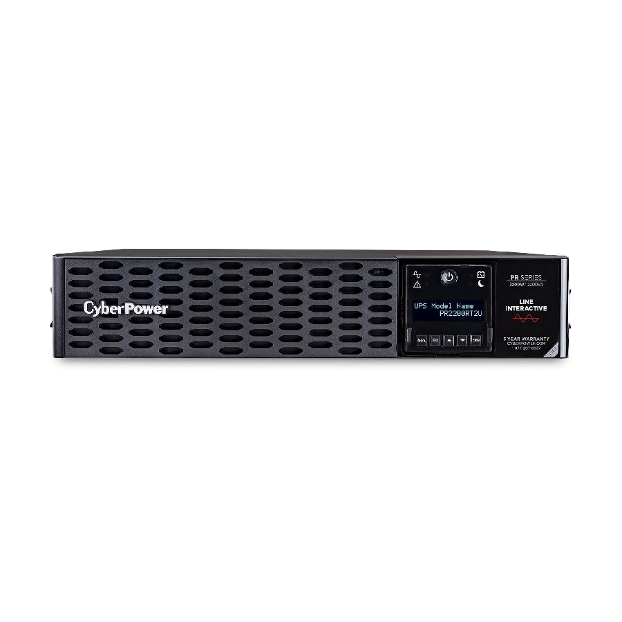No Break CyberPower PR2200RT2U 2200VA - Onda Sinusoidal Pura, 8 Tomas, Rack/Torre