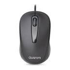 Mouse Óptico Quaroni MAQ02N Alambrico 1200 DPI - Plug & Play Negro
