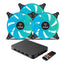 Ventiladores Ocelot Gaming OFKIT-2 120mm RGB - Kit 3 Piezas con Hub y Control Remoto