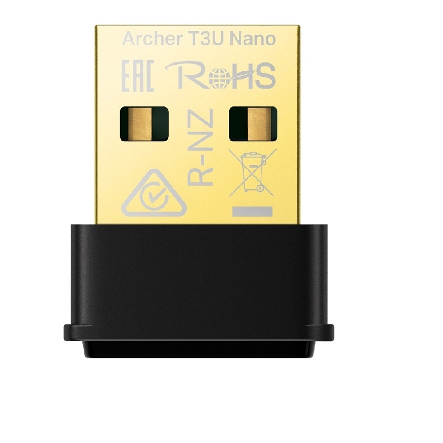 Tarjeta de Red TP-Link Archer T3U Nano AC1300 USB - WiFi Dual Band 5GHz