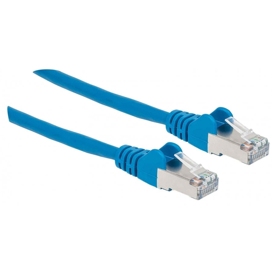 Cable Patch Intellinet 741514 Cat 6A 7.6m S/FTP - Conexión Ethernet Profesional Azul