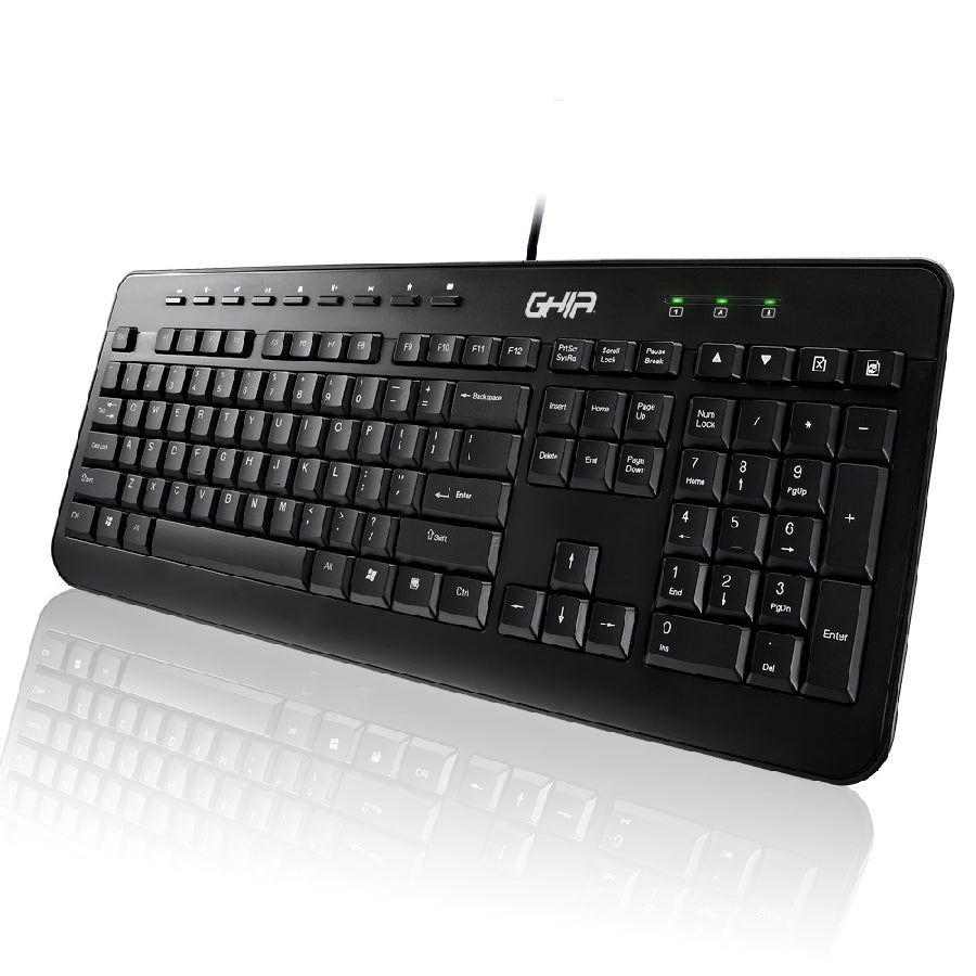 Kit Teclado y Mouse GHIA GAC-004 - Alámbrico Ergonómico USB Multimedia Imagen secundaria del producto