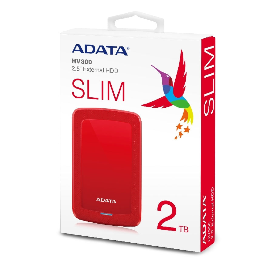 Disco Duro Externo ADATA HV300 2TB USB 3.2 - Portátil y Compatible Windows/Mac/Linux