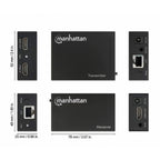 Extensor HDMI Manhattan 207584 - 50M por Cat6, 1080P, Control Remoto