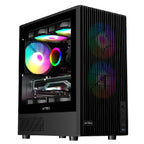 Gabinete Acteck Zyron GC606 Mini Torre - Cristal Templado, Ventiladores FRGB, Micro ATX