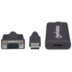 Convertidor VGA USB a HDMI Manhattan 152426 - Audio, Full HD, HDCP