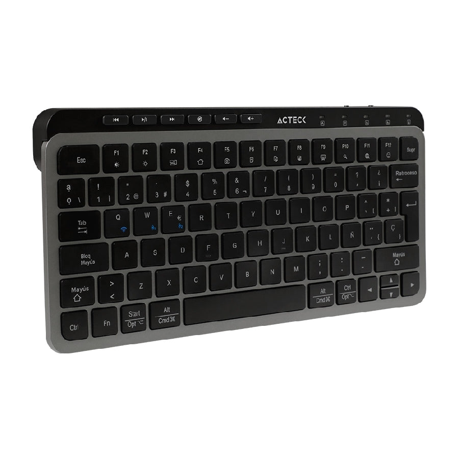 Teclado Acteck Inspire Krea TI750 Inalámbrico Multidispositivo - Bluetooth y USB