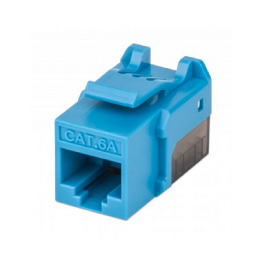 Jack Keystone Cat 6A Intellinet 772334 - Conector de Impacto Azul FastPunch