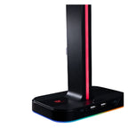 Base Gamer Balam Rush Atlas HR760 - Soporte Headset RGB USB Negro