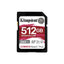 Memoria SD Kingston Canvas React Plus 512GB - 280MB/s Lectura, UHS-II