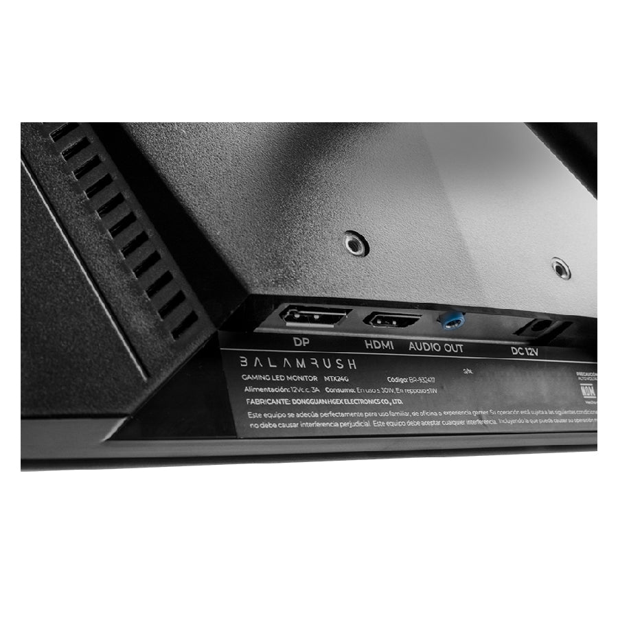 Monitor Gamer Balam Rush 23.8 Pulgadas Full HD 165Hz - HDMI DP FreeSYNC