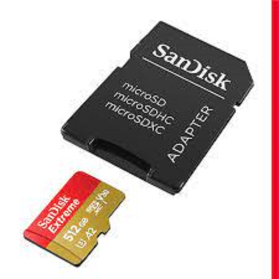 Memoria SanDisk Micro SDXC 512GB Extreme - 190MB/s, Clase 10, 4K
