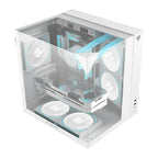 Gabinete Gamer Balam Rush Tank Majestic 6600 - Media Torre ATX, Triple Cristal Templado, 3 Ventiladores ARGB