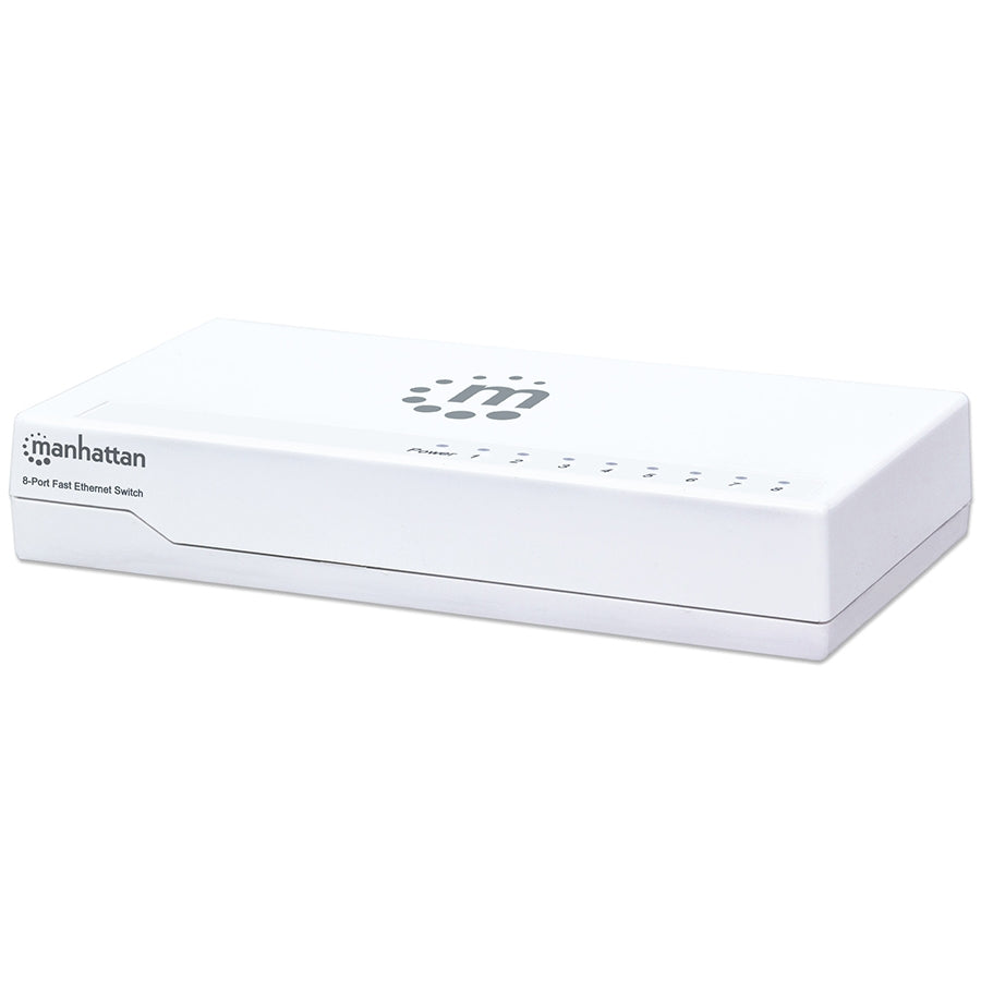 Switch Manhattan 560689 8 Puertos 10/100 Mbps - Escritorio Blanco