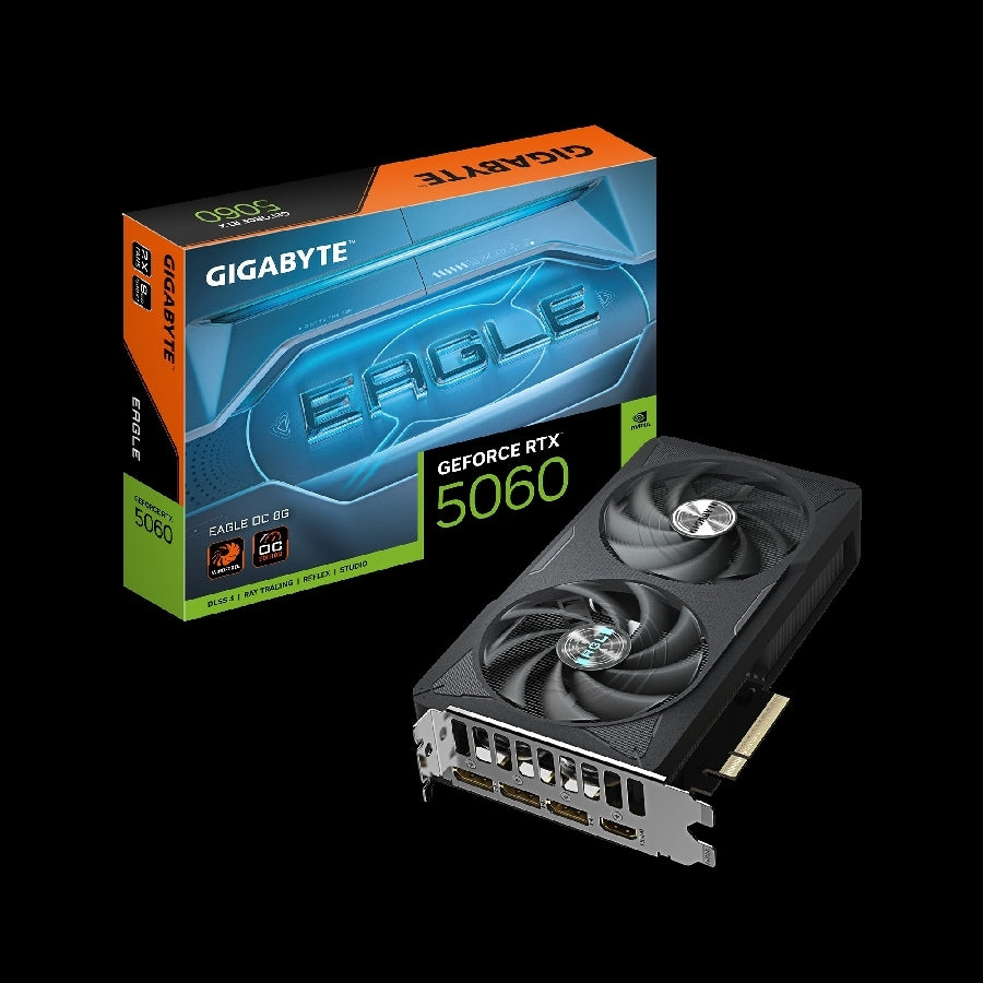 Tarjeta de Video Gigabyte RTX 5060 Eagle OC 8GB GDDR7 - DisplayPort 2.1 y HDMI 2.1