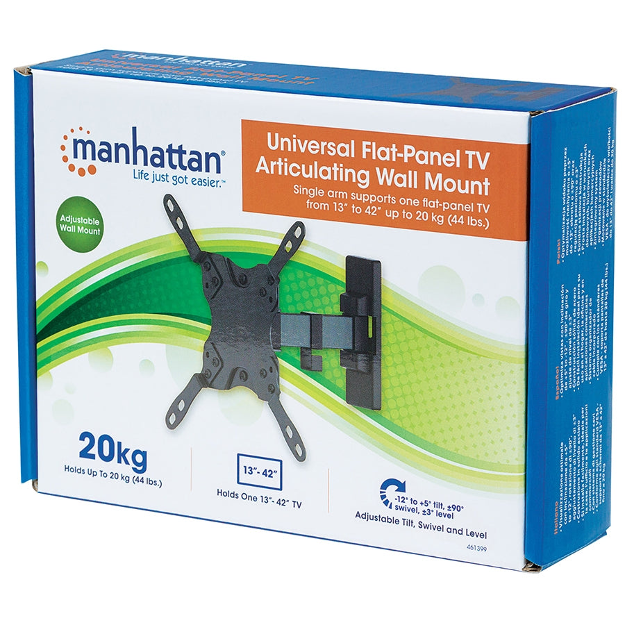 Soporte TV Manhattan 461399 Articulado de Pared 20kg 13-42 Pulgadas