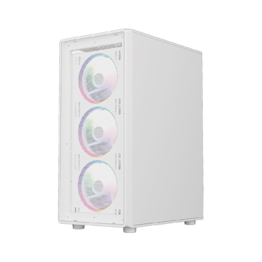 Gabinete Gamer Balam Rush Dragonfly Perform - Media Torre ATX Cristal Templado ARGB