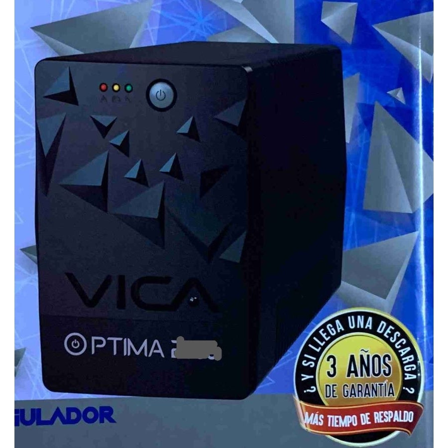 No Break UPS VICA Optima 500 - 500VA/240W, 6 Tomas Reguladas y Software de Monitoreo Imagen principal del producto